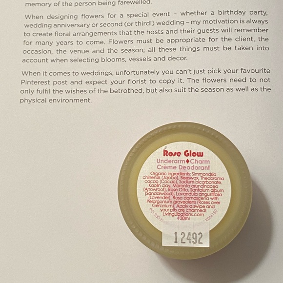 NEW! Living Libations Underarm Charm Crème Deodorant - Picture 5 of 5